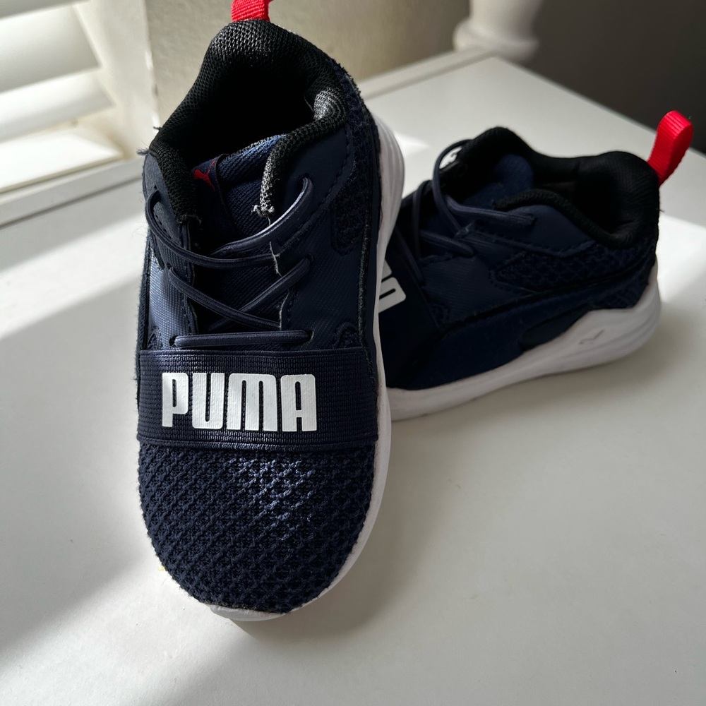 Puma Black Sneakers Slip-On Mesh Design